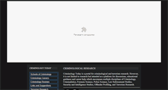 Desktop Screenshot of criminologytoday.com