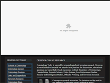 Tablet Screenshot of criminologytoday.com